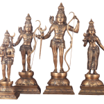 Pure Brass Large Ram Darbar Idol Set 26 Inch - Grand Temple Centerpiece | Jaipurio